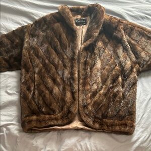 VINTAGE Revillon Brown Fur Jacket